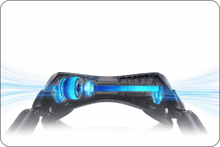 Built-in air cooling with 20,000 RPM active cooling