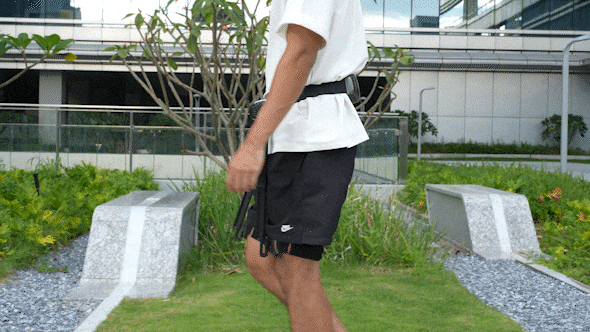 π6 X walking assistance on an incline