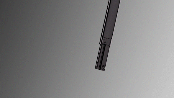 Sliding leg bar travel detail