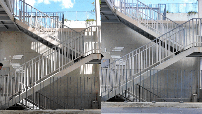 Side-by-side stair assistance demo